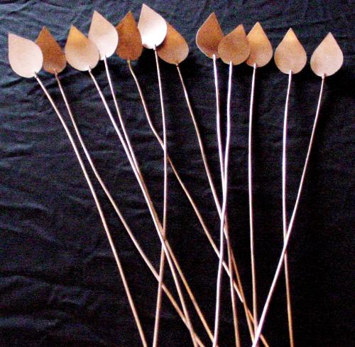 Copper Plant Sticks, Plant Stakes, Set of 3 – On Ya Garden