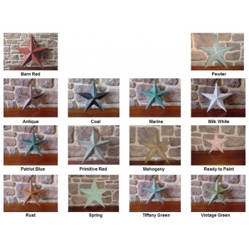 Copper Flat Stars (5 Pointed Star)